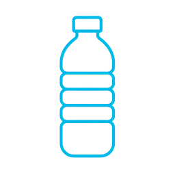 Line icon of a water bottle